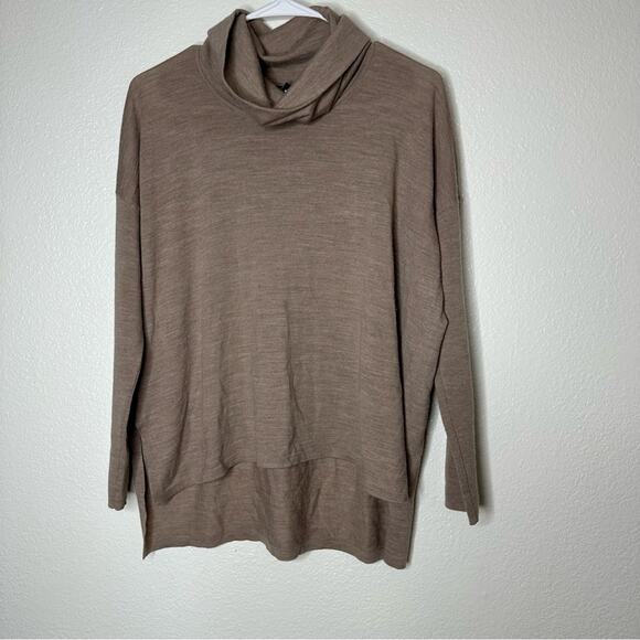 Eileen Fisher Super Fine Merino Wool Cowl Neck Sweater Small - Picture 1 of 4